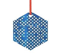 Decorazioni natalizie trasparenti con motivo a pois, in acrilico, per un albero di Natale minimalista