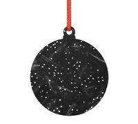 Decorazioni natalizie trasparenti con stampa glitterata, in acrilico, adornos de navidad per un albero di Natale minimalista