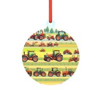 Decorazioni natalizie trasparenti per trattori, adornos de navidad in acrilico per un albero di Natale minimalista