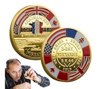 Decorazioni Nell'80 ° Anniversario Del D -Dada - Moneta Della Seconda Guerra Mondiale | Decorazioni Commemorative Per Il D-Day, 80 ° Anniversario Della Normandia, Anniversario Della Seconda Guerra