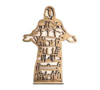 Decorazioni pasquali | Scultura religiosa pasquale | Ornamento da scrivania per presepe | multifunzionale | leggero | 30 x 21 x 2 cm | per eventi cristiani della chiesa, Refer to description, In legno