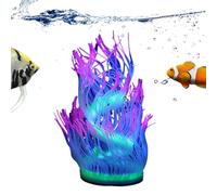 Decorazioni per acquari - Ornamenti in silicone a forma di anemone marino, per acquari d'acqua dolce e salata