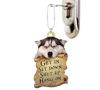 Decorazioni per alberi di 2d Acrilic Dogs - Ornamento per cani dolci con design ad ala di angelo, ornamento per l'albero di per decorazioni, gioielli di con versione amorevole | P