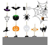 Decorazioni per albero di Halloween, spettrali ornamenti per strega di Halloween, decorazione per la casa per feste per interni ed esterni, camera da letto, aule, cucina, soggiorno, casa, ufficio