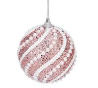 Decorazioni per albero di Natale, 1 pezzo, 8 cm, ornamenti a sfera per feste e matrimoni, migliora il tuo stile di arredamento (rosa)