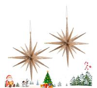 Decorazioni per albero di Natale, 2 pezzi per appendere l'abete rosso brillante, per feste, negozio, cucina, sala classi, piccoli spazi