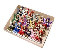 Decorazioni Per Albero Di Natale A Forma Di Angelo,18 Pezzi Decorazioni Incantevoli In Legno 2D | Colorate Di Angeli Per Le Feste - Per Casa, Parete, Porta, Albero Di Natale, Festa, Veicol