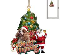 Decorazioni Per Albero Di Natale A Forma Di Cane Addobbi Festivi da Parete | Addobbi Natalizi da Appendere per Soggiorno Salotto Casa Feste Vacanze Posto di Lavoro Appa Spessore 0,3 cm IO