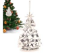 Decorazioni Per Albero Di Natale - Ciondolo Charm In Legno Con Cordino,Decorazioni Per Il Natale,Per Parete Camera Da Giardino Anteriore Finestra San Esterno