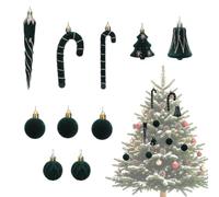 Decorazioni per albero di Natale Decorazione sospesa palla e canna di | Ornamenti natalizi in set per casa, feste, matrimoni, finestre, ingressi camino, feste di compleanno
