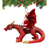 Decorazioni per Albero di Natale Slitta di Babbo Natale 3D con Drago