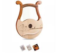 decorazioni per Arpa a 19 corde in mogano artigianale mini accessorio portatile strumento musicale gioielli unici creativi modello classico in miniatura decorazione carina portatile
