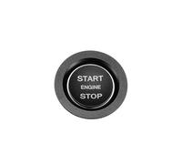 Decorazioni Per Auto Compatibile Con Land Per Rover Per Discovery Per Sport 2015-2022 Kit Di Adesivi La Copertura Del Pulsante Di Avviamento E Arresto Del Motore(Nero)