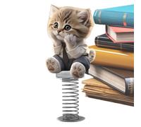 Decorazioni per auto, con testa che scuote il gatto, decorazione per cruscotto | Simpatico giocattolo in acrilico 2D divertente con testa scossa, accessori per interni per casa, compleanni