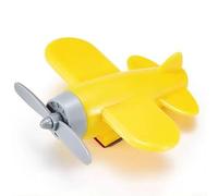 Decorazioni per auto, confezione di aereo rotante azionato dal vento, decorazioni per esterni del veicolo, materiale ABS resistente alle intemperie, adatto per auto, moto, camion, biciclette (giallo)