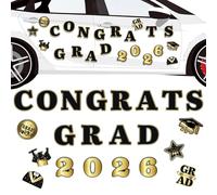 Decorazioni per auto per laurea - Set di 22 pezzi, adesivi magnetici riutilizzabili e potenti - magneti per frigo, nave da crociera elebrazione
