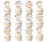 Decorazioni per baby shower, 36 pezzi A Baby is Brewing topper per cupcake A Little Bean Is On The Way Decorazione per baby shower a tema caffè per qualcosa di dolce sta preparando forniture per feste