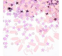 Decorazioni per baby shower coriandoli rosa ragazza tavolo spargere coriandoli per sesso rivelare forniture per feste baby shower centrotavola