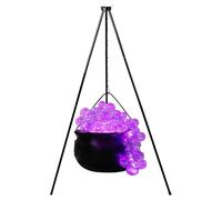 Decorazioni per caldaia di Halloween, grandi vasi per Halloween, caldaia da vintage illuminata per feste, squisite decorazioni a caldaia, caldaia a tre gambe per feste