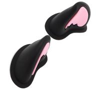 Decorazioni per Casco 1 Paio Orecchie Volpe Pp Nero Rosa | Installazione Semplice, Resistente allo Sbiadimento, Design Adorabile e Unico per Stile Cartoon
