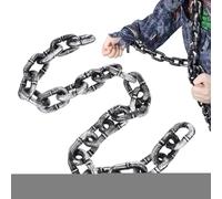 Decorazioni per catene di Halloween, Catene spaventose, decorazione finta realistica, 1,5 m, per interni esterni, prigione, casa, infestata, cimitero, creazione di atmosfera di Halloween