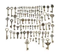 Decorazioni per chiavi in bronzo, ciondoli in lega fai da te con motivi antichi unici, per gioielli, abbigliamento, decorazione della casa, 100 stili