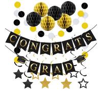 Decorazioni Per Classe Del 2026,Set Insegna Diploma - Striscione Decorativo con Stelle e Palline di Carta per la Celebrazione - Per Università Scuola Porta Soffitto Parete Albero Casa Aula Decorazione