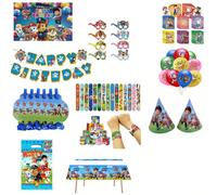 Decorazioni per compleanni di Paw Patrol, articoli per feste a tema cani, palloncini, striscioni, tovaglie, decorazioni perfette per feste, regalo a sorpresa per i fan delle feste natalizie. Cappello