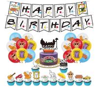 Decorazioni Per Compleanno Amici Decorazione Per Compleanno Friends Tv Serie Palloncini Festa Friends Palloncini Compleanno Friends Tv Show Topper Torte Friends Tv Serie Festone Per Compleanno