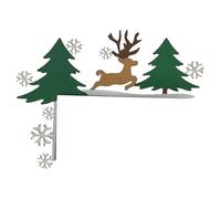 Decorazioni per Cornice per Porta di Natale, Decorazione della Cornice della Porta di Natale, Decorazione ad Angolo per Porta di Alce 'Albero di Natale retrò di Babbo Natale, Decorazione