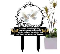 Decorazioni per cortile, decorazioni serie Memorials - per cimitero acrilico 2D per esterni | e commemorativi possibili che si intersecano per il giardino all'aperto