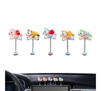 Decorazioni per cruscotto 5 pezzi di ornamenti e divertenti | Figura Di Cavallo Per Donne E Uomini Ufficio Casa Interni Auto Dashboard Specchio