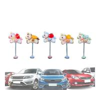 Decorazioni per cruscotto auto, 5 pezzi, ornamento per Capodanno, statuette in miniatura a forma di cavallo, per donne e uomini, per scrivania di casa, cruscotto interno dell'auto, specchietto