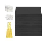 Decorazioni per Cupcake - 50 Pezzi Ornamenti In Carta,Mini Cappello di Laurea Decorazioni Cupcake | Per Scuola Casa Aula Ragazzi Ragazze Famiglia Compagni di Classe Studenti Universitari