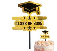Decorazioni Per Cupcake Laurea,Toppers In Acrilico Per Cupcake Laurea - Nero E Oro Stabile Per Celebrazioni Felici Casa Aula Scuola Università Asilo Accessori Per Foto