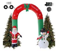 Decorazioni per di Natale | Decorazioni da giardino Gonfiabili Babbo Natale E Pupazzo di neve 2,4 metri | Decorazione Gonfiabile | per Giardino Cortile Terrazza Prato Portico e