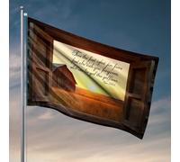 Decorazioni per dormitorio per ragazzi universitari perdono e speranza al tramonto, bandiera a vento per esterni, per ragazzi in camera (120 x 180 cm)