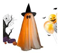 Decorazioni per fantasmi luminosi | Decorazioni di Halloween luminose a telecomando, statuette spaventose per feste interne ed esterne