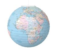 Decorazioni per feste con lanterne di carta, decorazioni per feste con globo mondiale - Lanterna per l'educazione geografica per bambini - Decorazione per l'aula di apprendimento dei bambini con lante