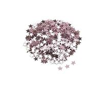 Decorazioni per feste, confezione da 15 g/sacchetto, 10 mm, in acrilico, a forma di stella, color oro rosa, coriandoli colorati, 18 mm, per feste di compleanno e matrimoni (stella oro rosa)