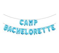 Decorazioni per feste di addio al nubilato da campeggio, multicolore, palloncini per addio al nubilato, Happy Camper/Weekend nel bosco/Escursioni sul lago/Festa di fidanzamento a tema montagna (CAMP