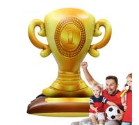 Decorazioni per feste di compleanno a palloncini in oro 4D - Celebrazione sportiva per calcio, eventi scolastici e feste di vittoria | Competizioni del campus di metallico, vittorie di,