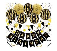 Decorazioni per feste di compleanno per donne buon compleanno per pompon a nido d'ape di carta colorata puntini da appendere decorazioni per feste adulti donne ragazze ragazzi