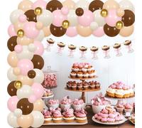 Decorazioni per feste di compleanno per espresso, ghirlande per tazze da caffè espresso Martini rosa marrone A Tini Bit Older Theme Balloon Arch Kit per ragazze donne Martini addio al nubilato festa
