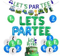 Decorazioni per feste di golf, Lets Partee Balloon Banner Foil Balloon Golf Theme Palloncini Cake Topper Palloncini Golf per Ragazzo Uomini Compleanno Pensionamento Festa Golf Club Sport Decorazioni