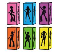 Decorazioni per feste in discoteca, scatola da discoteca, decorazione da scrivania retrò, centrotavola di carta, per compleanni, amanti della danza, feste a tema, casa, studio, comodino, camera da
