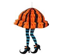 Decorazioni per gambe per le streghe - Halloween Honeycomb Paper Decoration | Forniture per feste inquietanti, ornamento della casa stregata, decorazione degli alberi, decorazione interno/ester