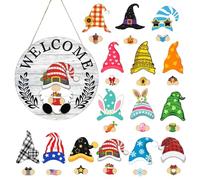 Decorazioni per gnomi, stagionali intercambiabili magnetici, Decorazioni per gnomi per Feste stagionali, per Famiglie, Amici, Adulti, Donne, Feste, Portico, casa, Giardino Interno