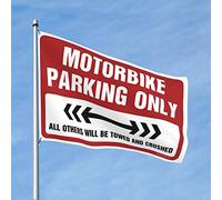 Decorazioni per grotta per moto, solo parcheggio, bandiera per adolescenti, decorazione per la stanza dei ragazzi, decorazioni autunnali per esterni (dimensioni: 120 x 180 cm)