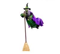 Decorazioni per Halloween per esterni: bambola meccanica con strega levitante dinamica da 3,5 m, con sensore sonoro e tattile, per interni e giardino, decorazione per cortile (stile 2)